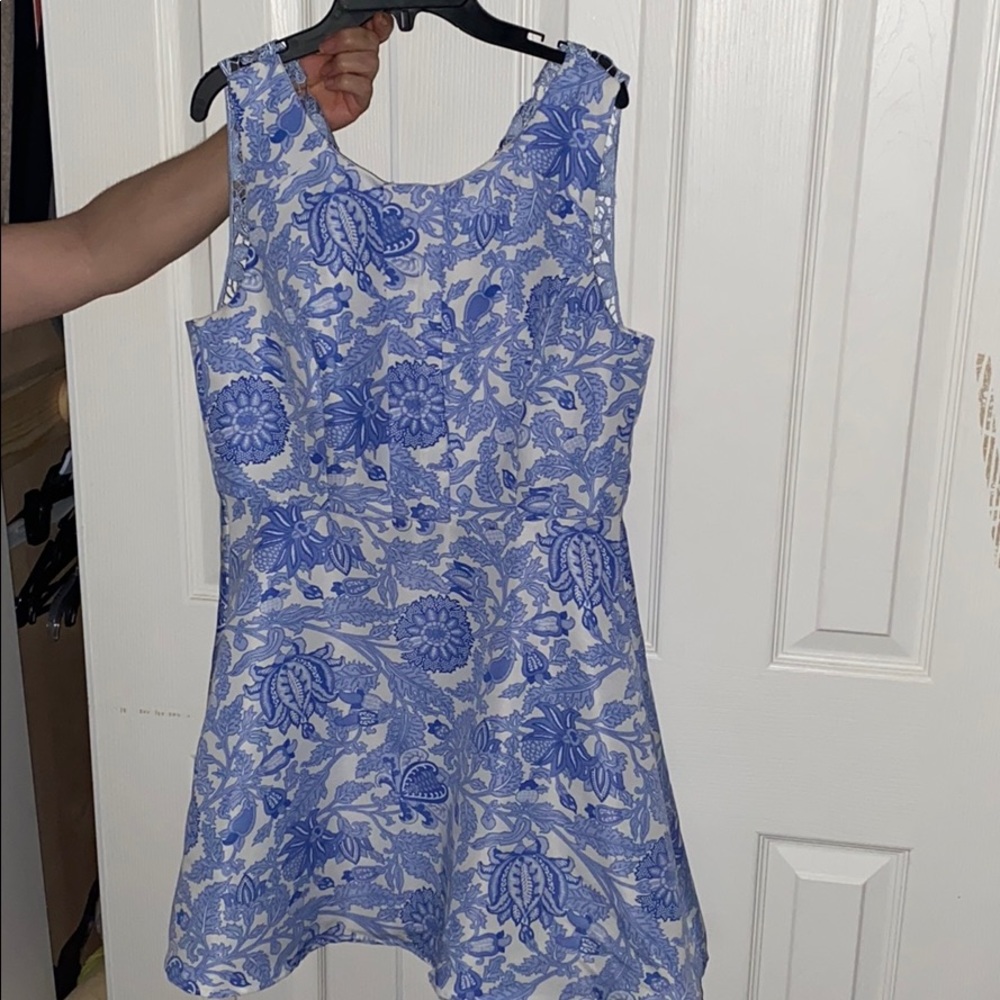 Blue & White Dress